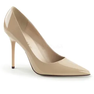 4 Inches Cream Classic Stilettos