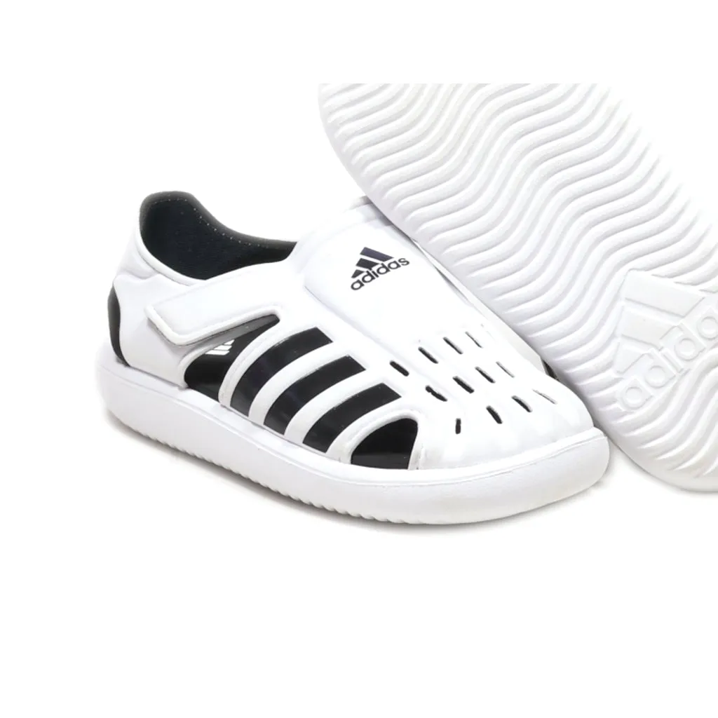 Adidas Water Sandal Flat Sandals Rubber White Colour For Kids