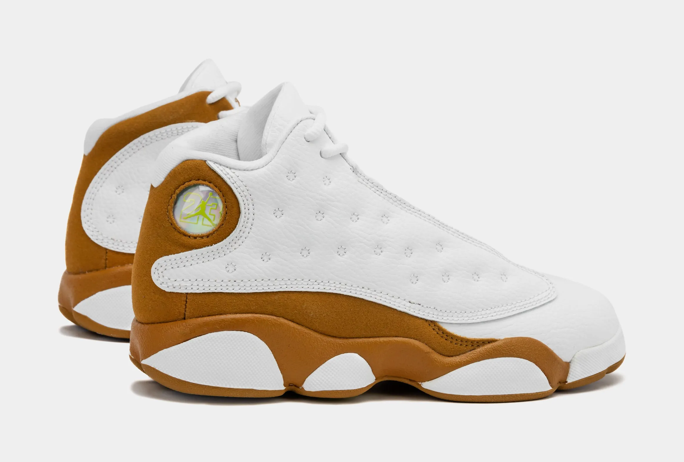 Air Jordan 13 Retro Wheat Preschool Lifestyle Shoes (White/Wheat)