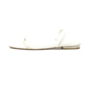 Aldo Rocky Barnes Flat Sandals Leather White Colour For Women