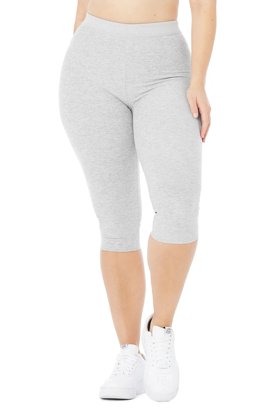 Alosoft High-Waist Iconic 90's Capri - Athletic Heather Grey