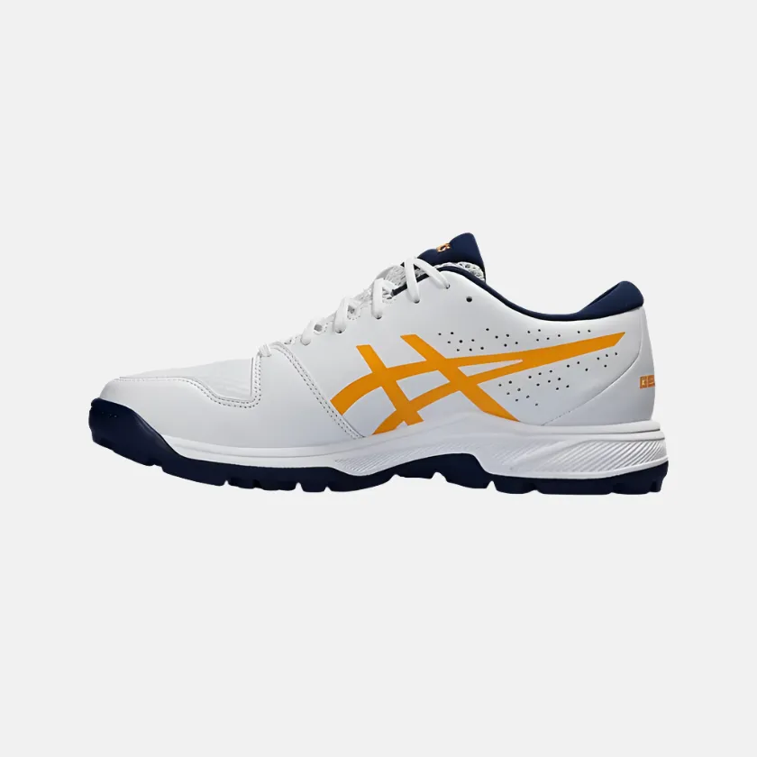 Asics GEL-PEAKE 2 Unisex Cricket Shoes -White/Stadium Orange