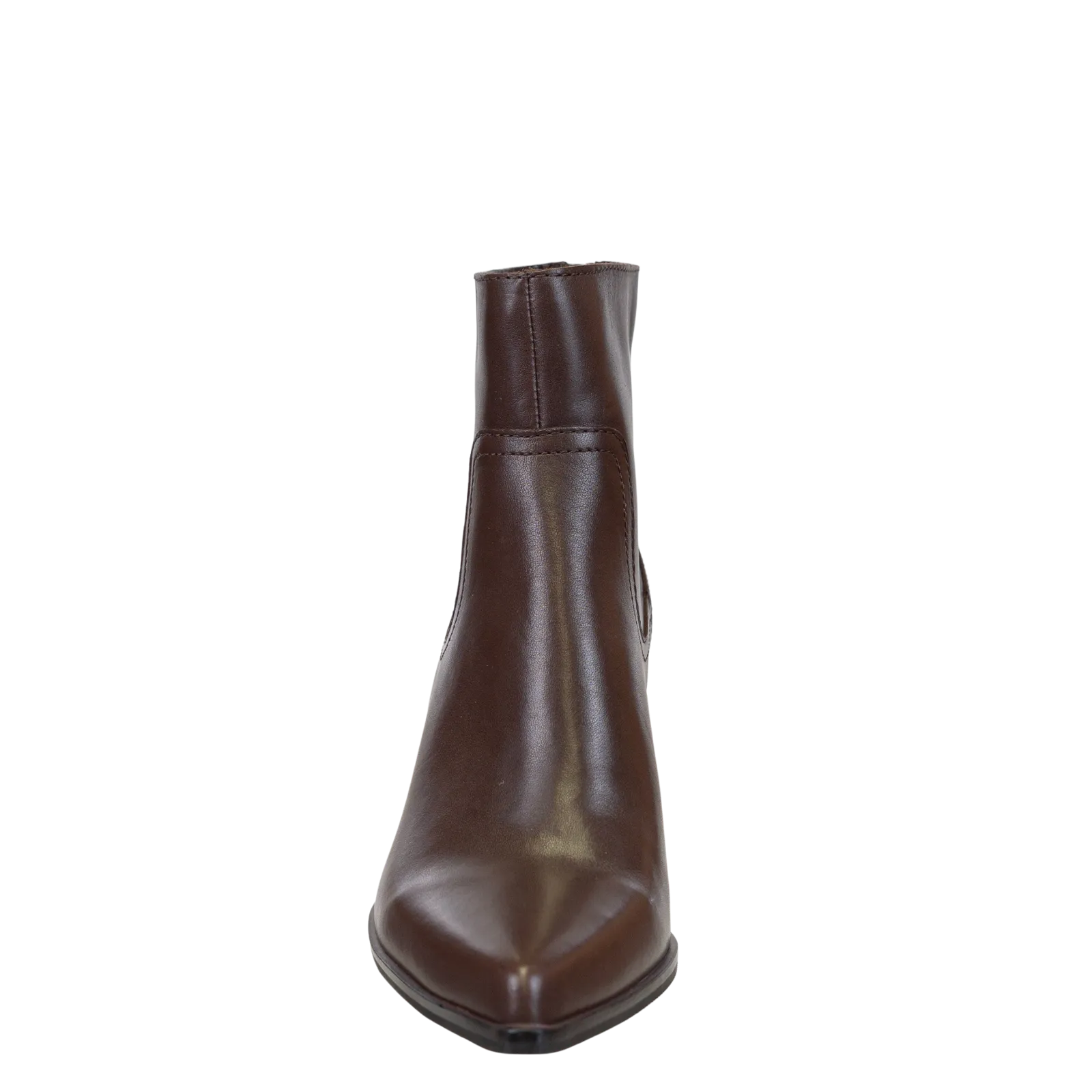 BATON in COFFEE Heeled Ankle Boots