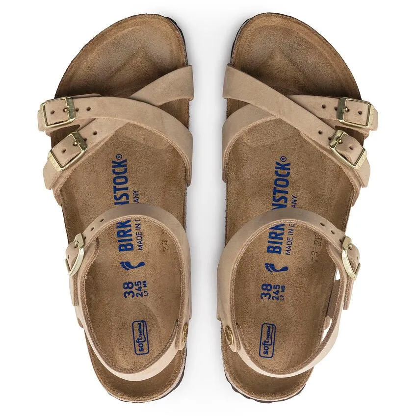 Birkenstock Women's Kumba Soft Footbed - Sandcastle Nubuck