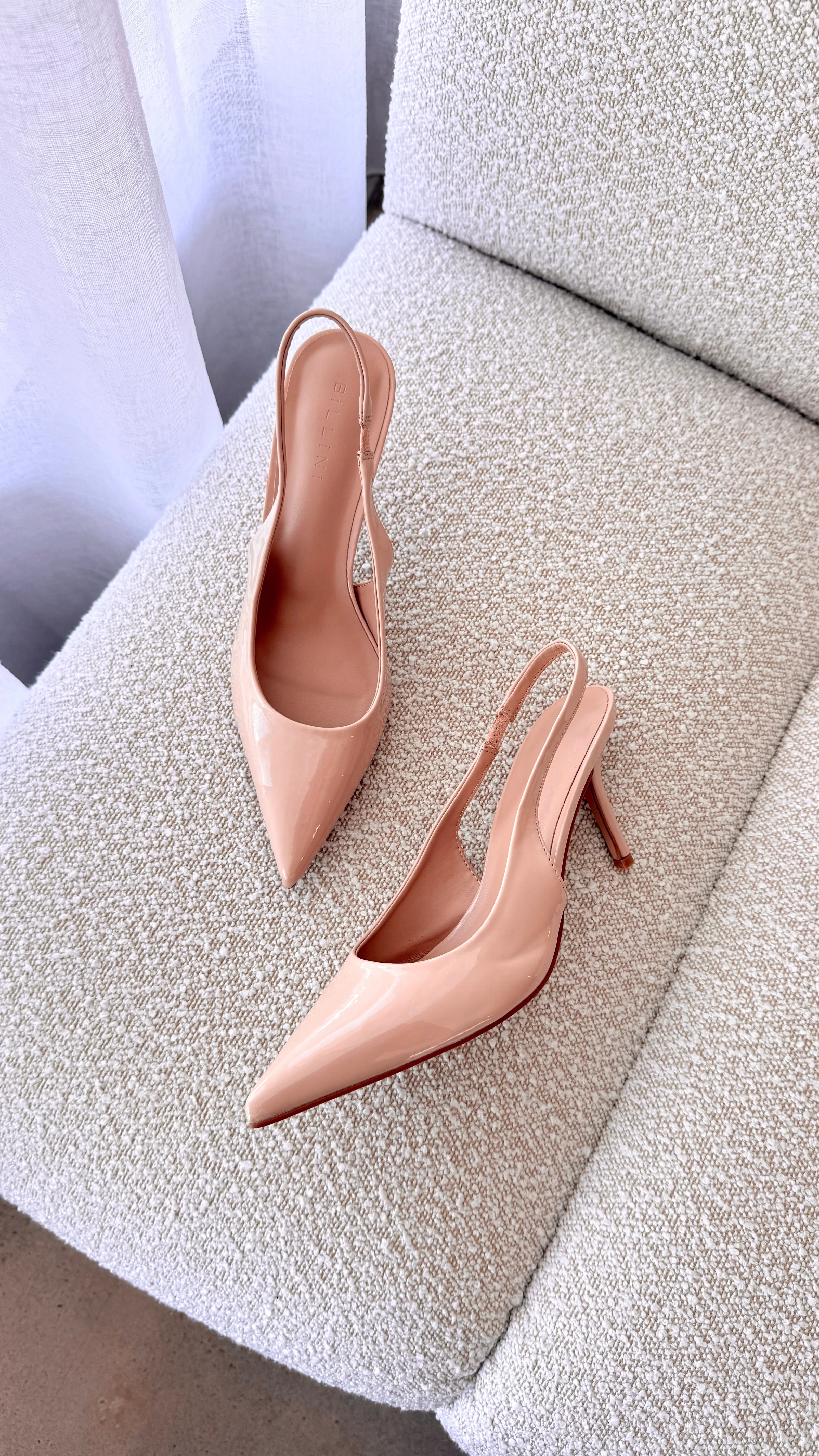 Blondie Heels - Nude Patent