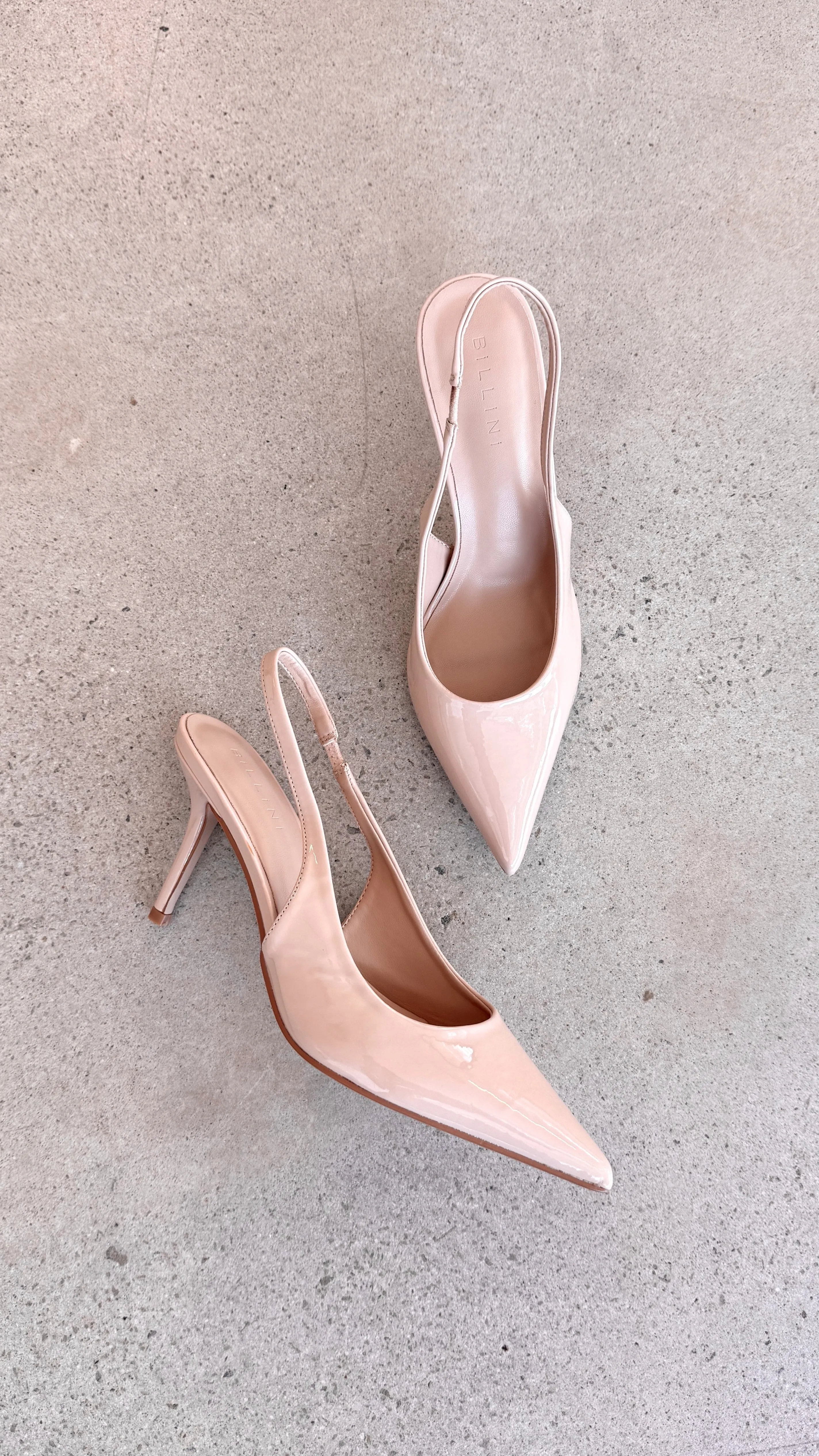 Blondie Heels - Nude Patent