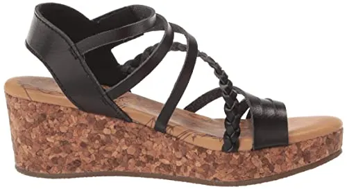 Blowfish Malibu Girls Liddie-k Wedge Sandal, Terracotta/Rosegold, 13 Little Kid