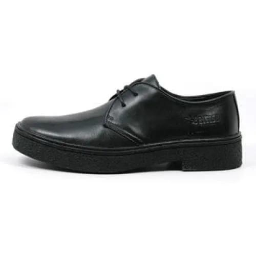 British Walkers Playboy Classic Low Cut Men's Black Leather Oxfords