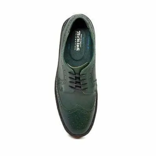 British Walkers Wingtip Low Cut Men's Hunter Green Leather Oxfords