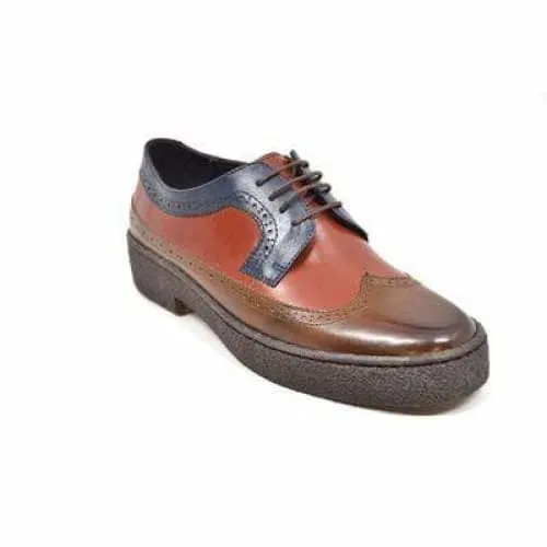 British Walkers Wingtips Men's Three Tone Multi Color Oxfords