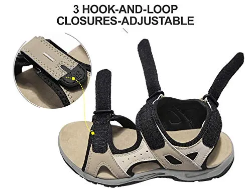 CAMEL CROWN Comfortable Hiking Sandals for Women Waterproof Sport Sandals for Walking Beach Water with Arch Support