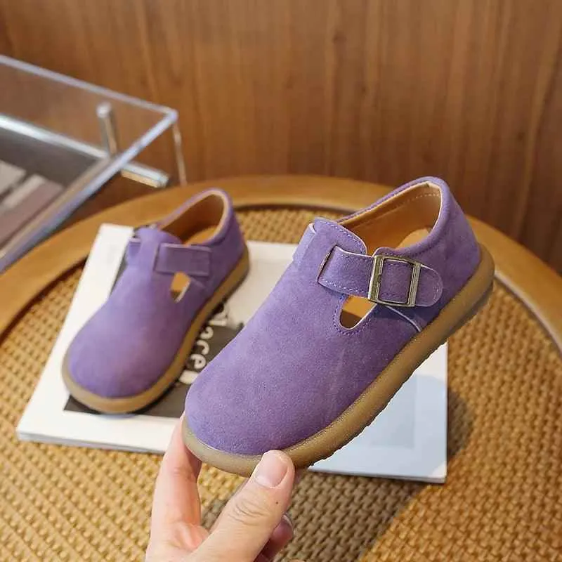 Children's Casual Shoes - Hollow Out Soft Leather Flats - TSS309