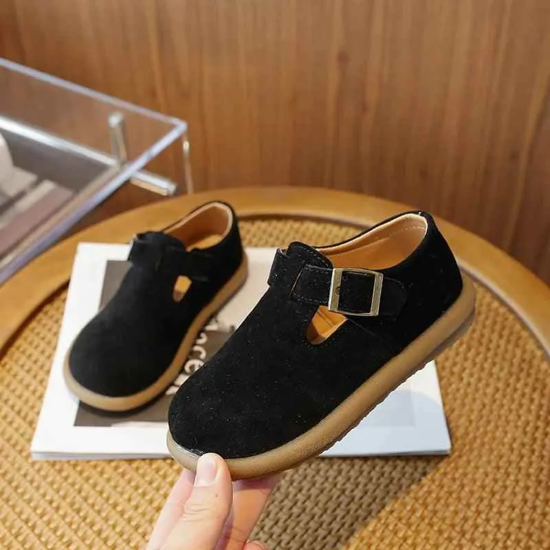 Children's Casual Shoes - Hollow Out Soft Leather Flats - TSS309