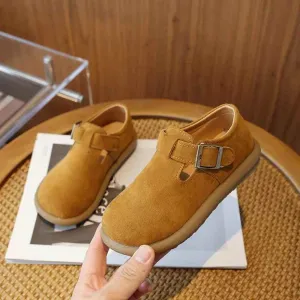 Children's Casual Shoes - Hollow Out Soft Leather Flats - TSS309