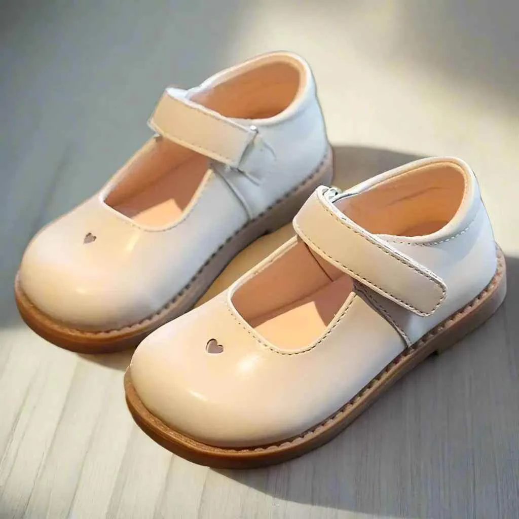 Children's Casual Shoes: Soft Leather Flats for Girls - TSS324