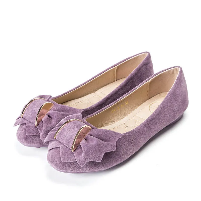 Creative Bowknot Suede Comfortable Flat Shoes Sneaker