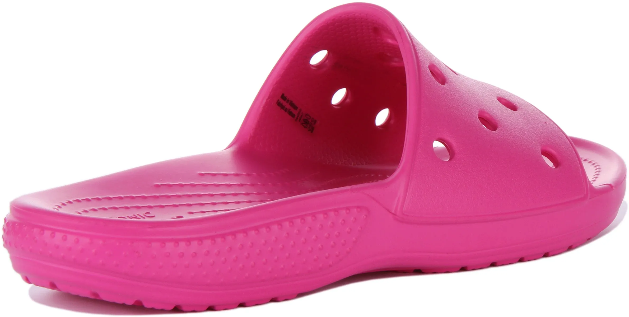 Crocs Classic Slider In Fuchsia