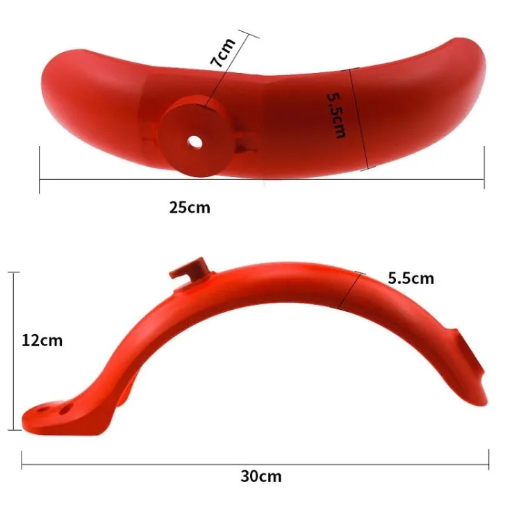 Electric Scooter Modified Fenders for Xiaomi Mijia M365 / M365 Pro, Specification: Front Fender Rear Fender (With Hook Screws Tools)