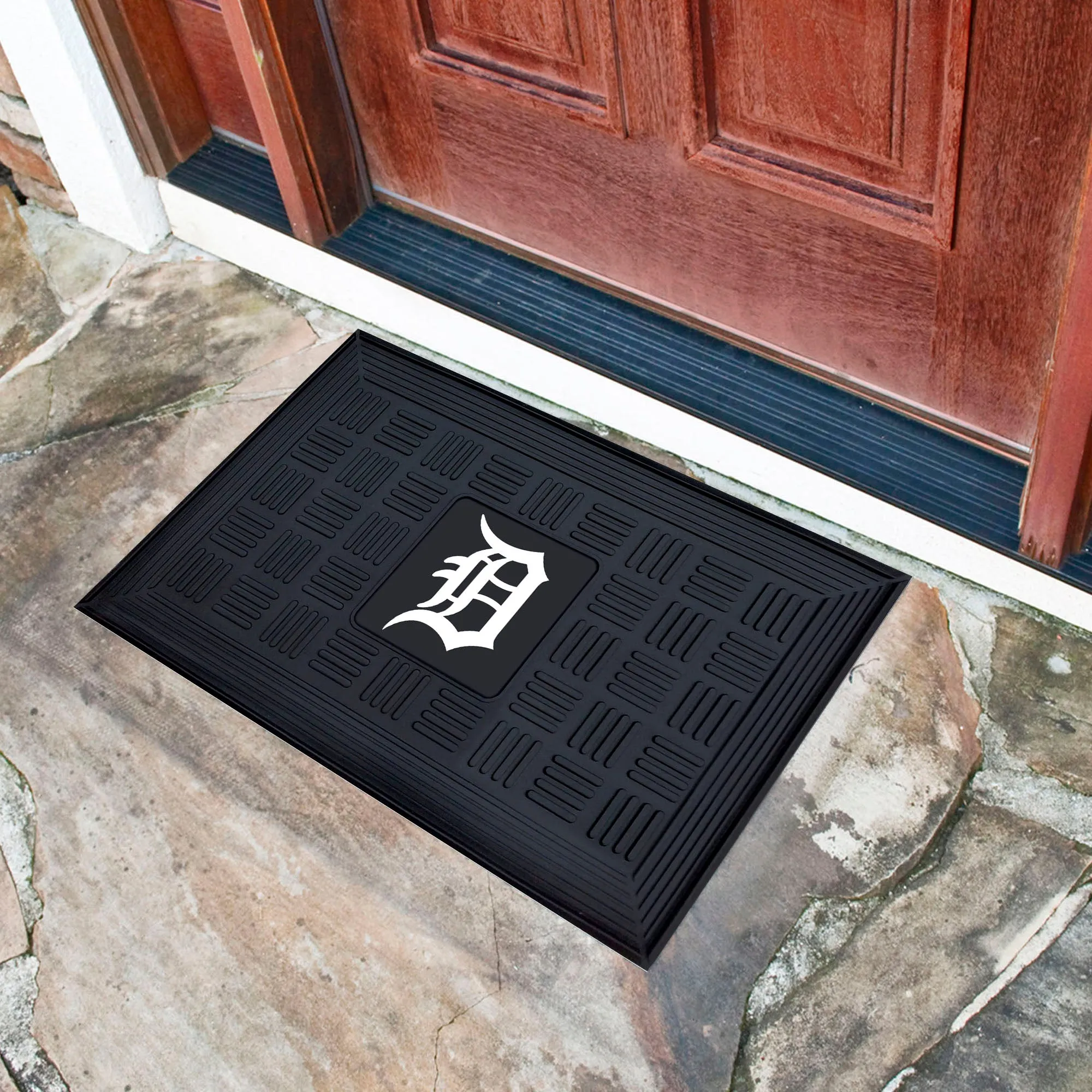 Fanmats Detroit Tigers Heavy Duty Vinyl Medallion Door Mat - 19.5" x 31"