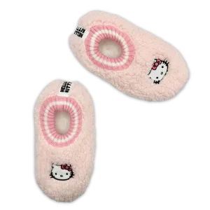 Faux Fur Hello Kitty Cuffer Slipper Socks