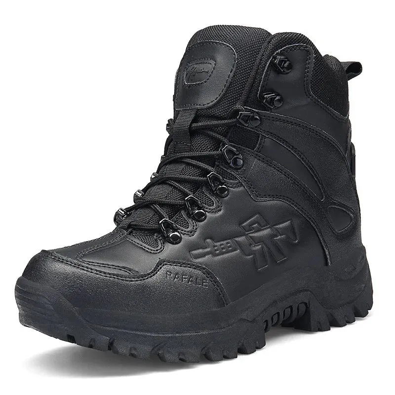 High Top Mil-Com Side Zip Boots Army Security Shoes | A09