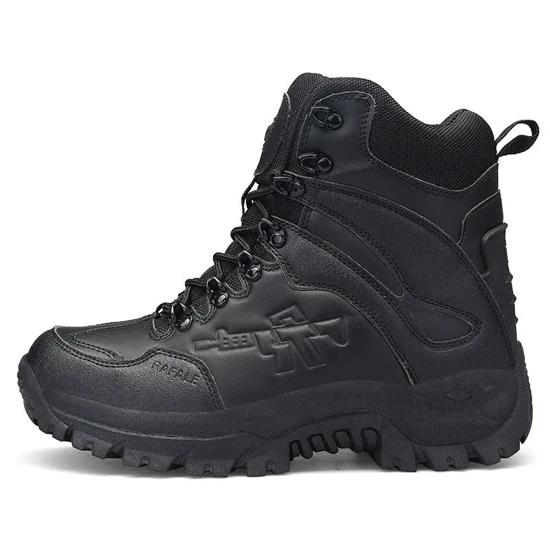 High Top Mil-Com Side Zip Boots Army Security Shoes | A09