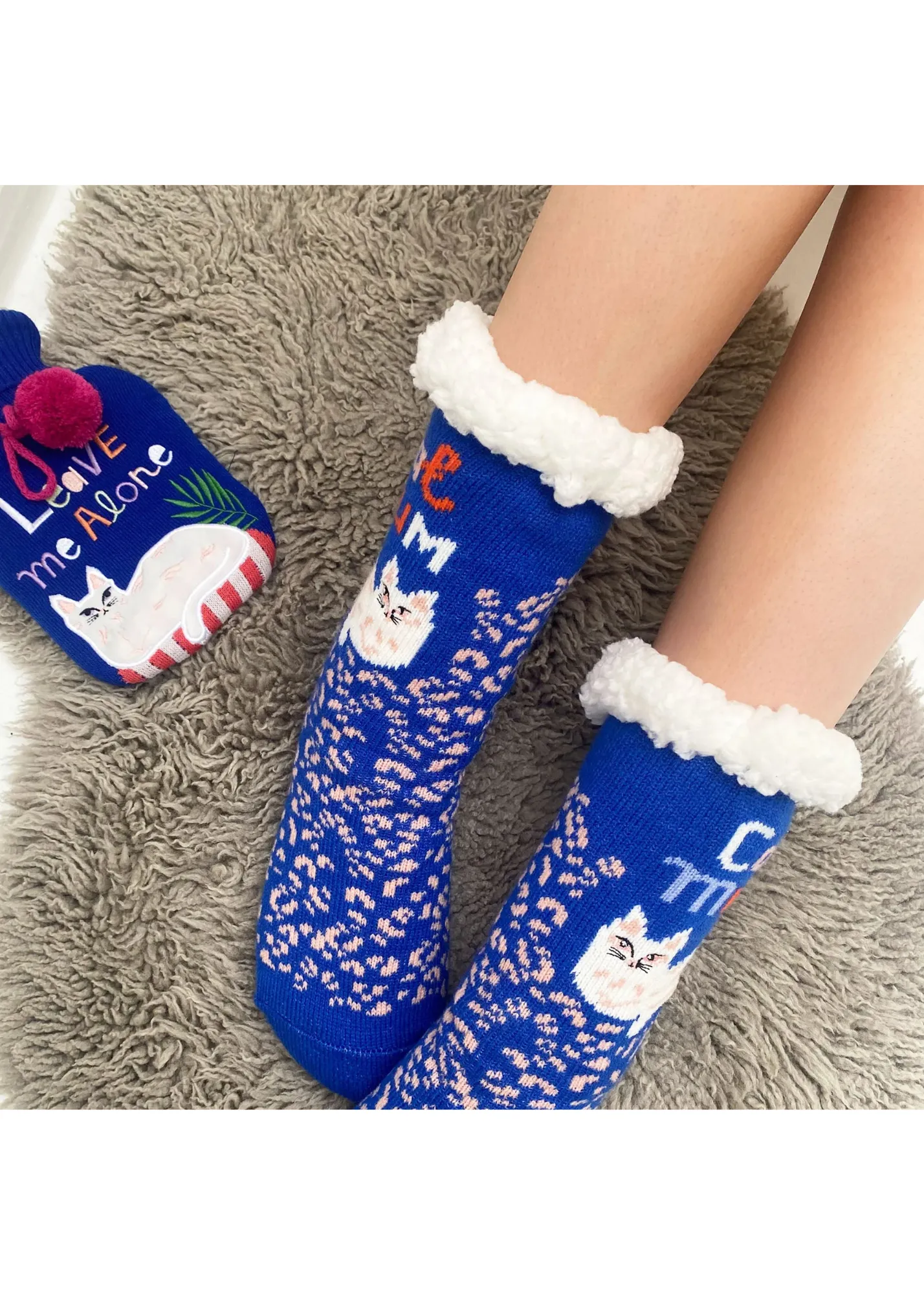 House of Disaster - Catnip Cat Mum Cozy Slipper Socks