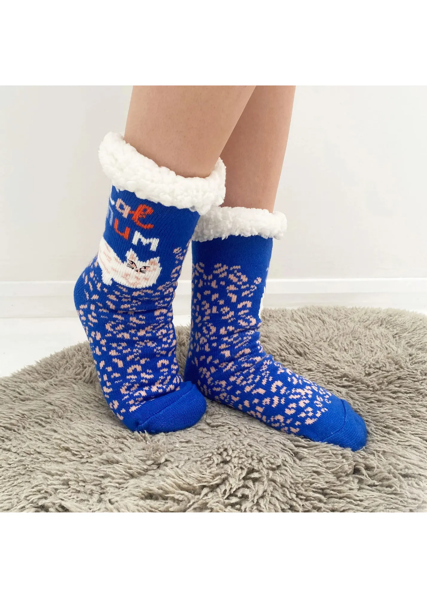 House of Disaster - Catnip Cat Mum Cozy Slipper Socks