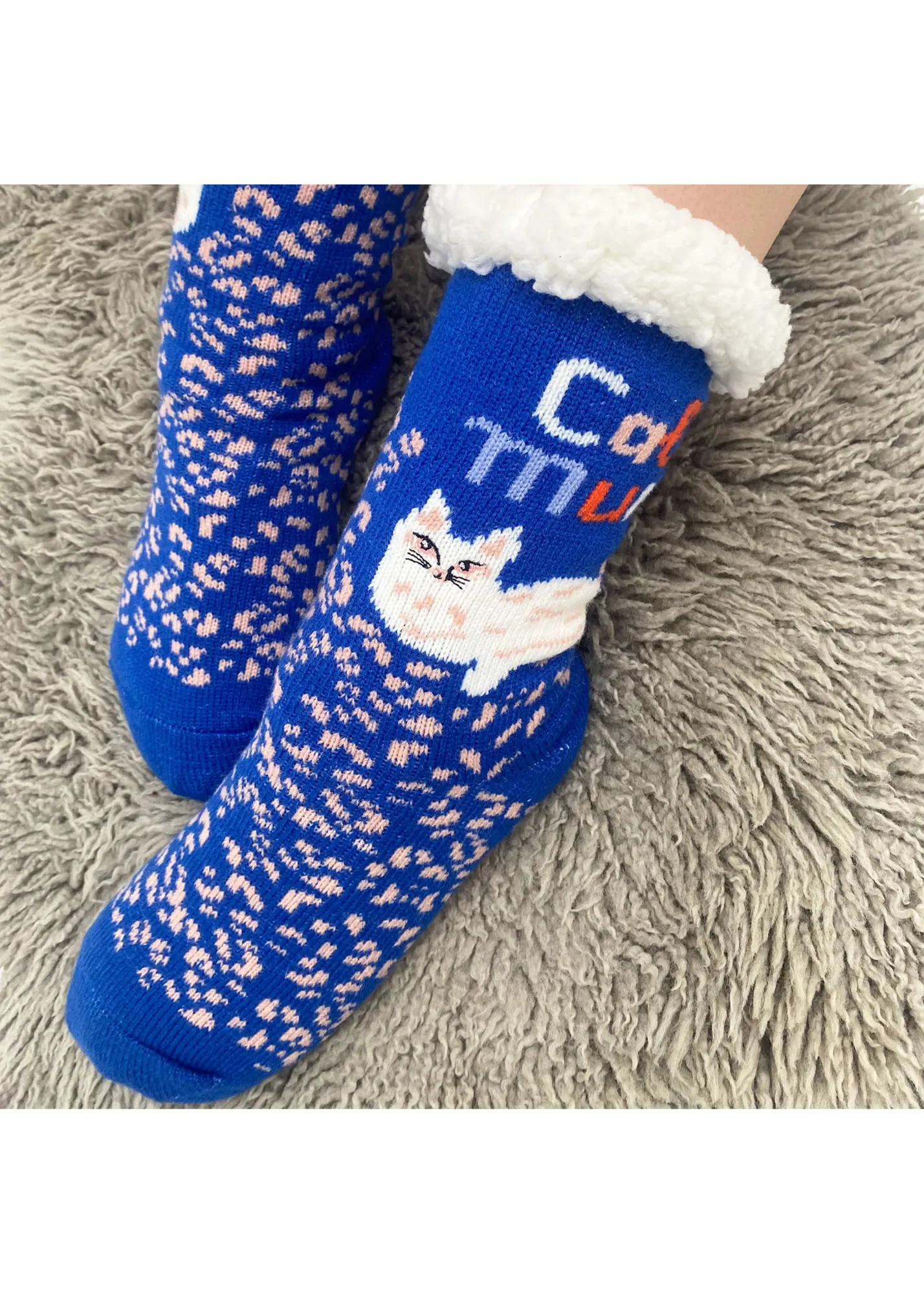 House of Disaster - Catnip Cat Mum Cozy Slipper Socks