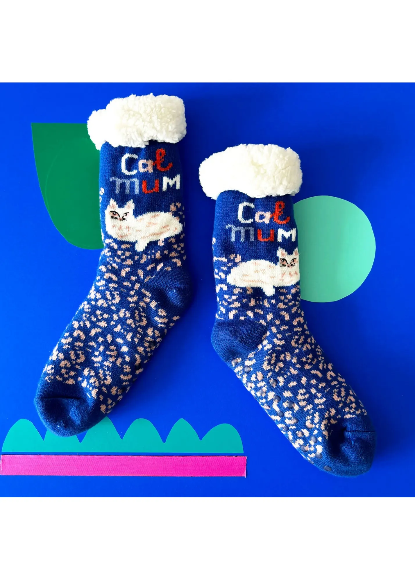 House of Disaster - Catnip Cat Mum Cozy Slipper Socks