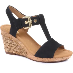 Karen Wedge T-Bar Sandals - KAREN2