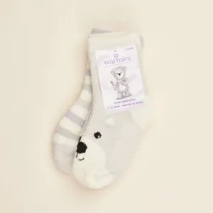 Kids Marshmallow Bear Crew Slipper Socks