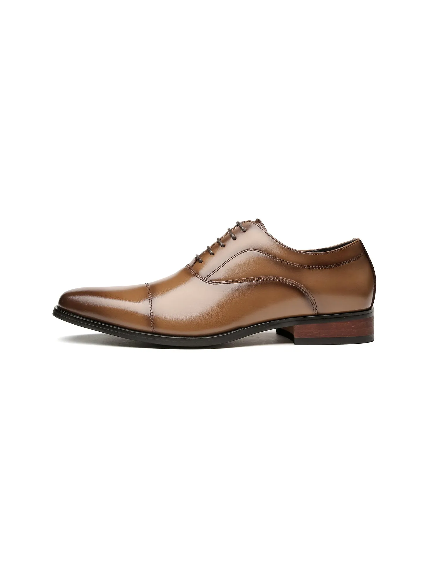 Leather Classic Cap Toe Oxfords Lace up Shoes