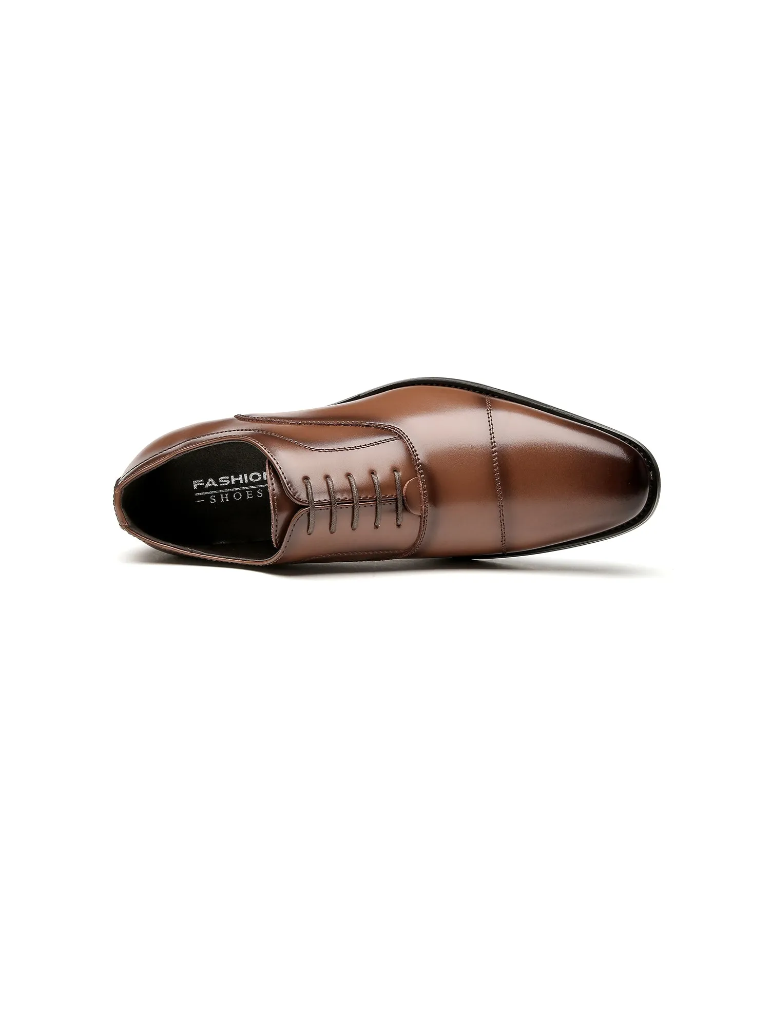 Leather Classic Cap Toe Oxfords Lace up Shoes