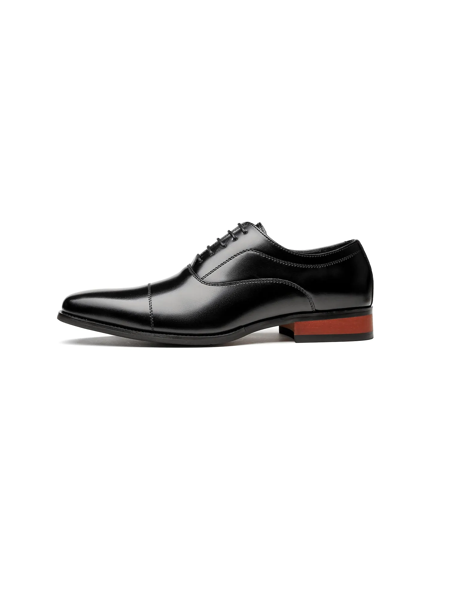 Leather Classic Cap Toe Oxfords Lace up Shoes