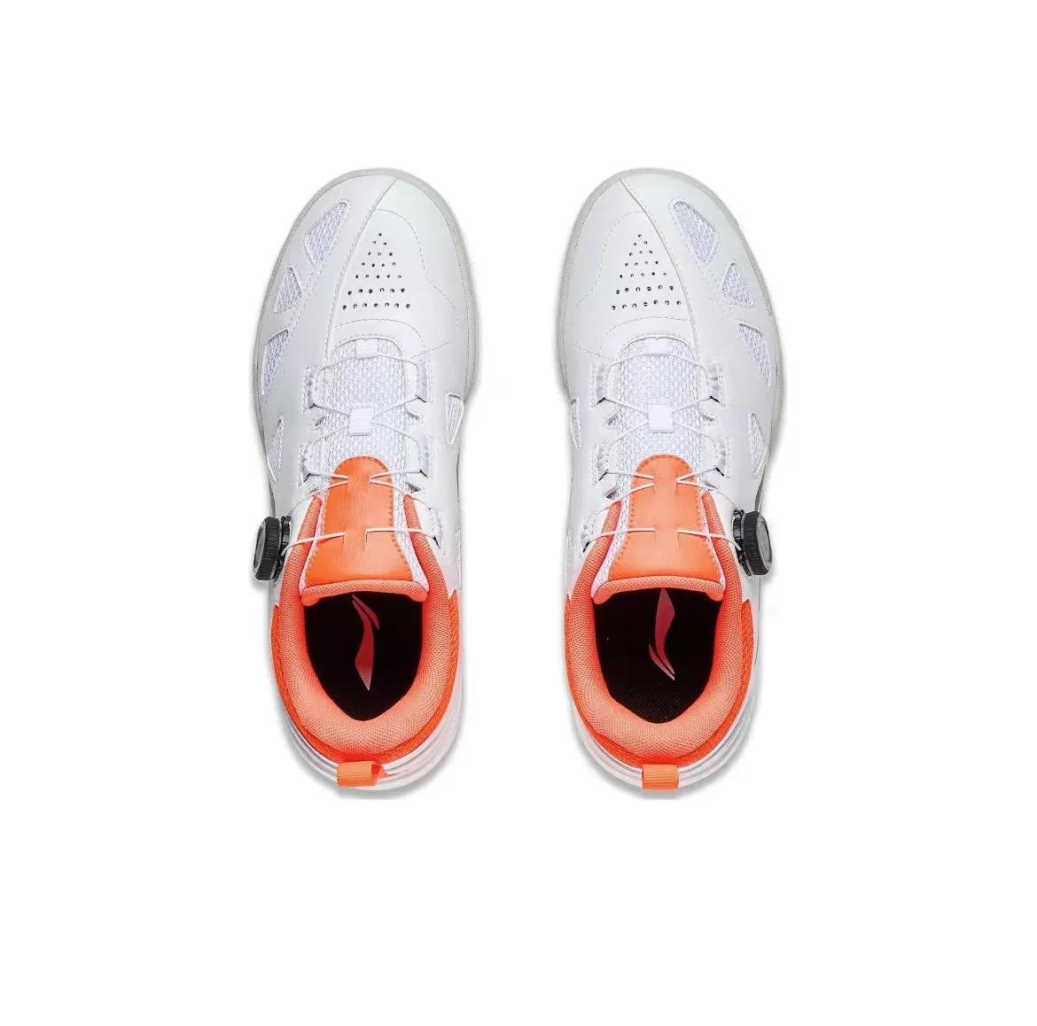 Li-Ning Mage Pe Low Table Tennis Shoes - White/Orange