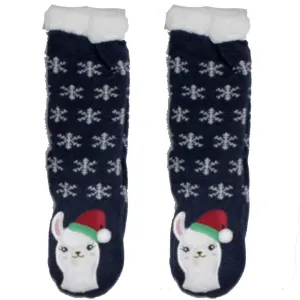 Llama Sherpa Slipper Socks