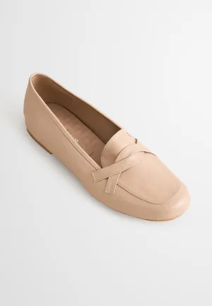 Louisa Classic Soft Loafers - Nude