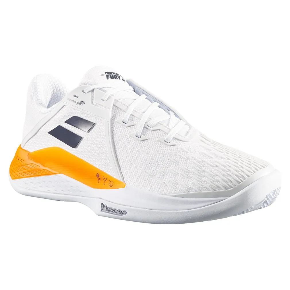 Men's Benoit Paire Propulse Fury Limited Edition Tennis Shoes White and Orange