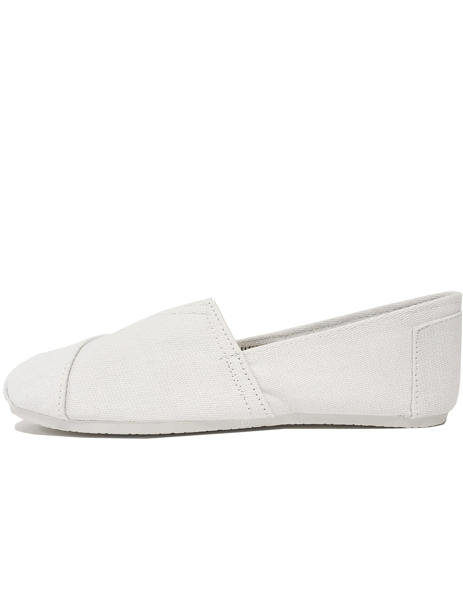 Mens Quincy Slip On Canvas Espadrilles in White