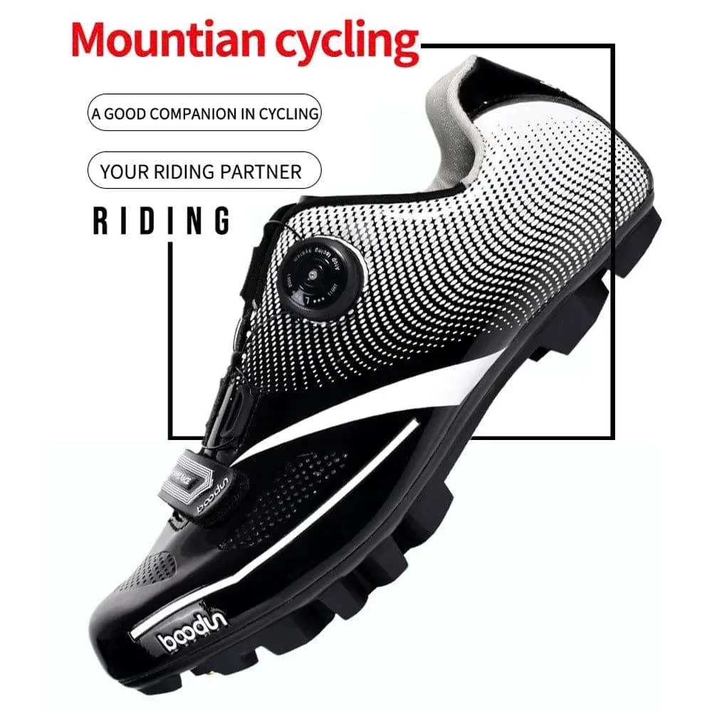 Mountain Bike Shoes Professional Outdoor Cycling Shoes for Men and Women Nylon Material Breathable Mesh Ultra Fiber Cycle Shoes