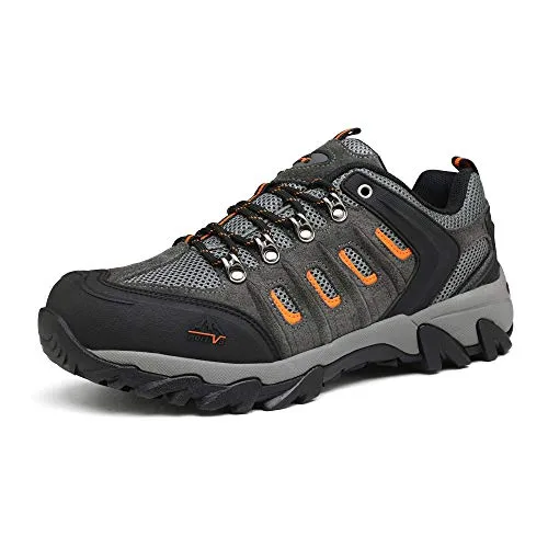 NORTIV 8 Men's Waterproof Hiking Shoes Leather Low-Top