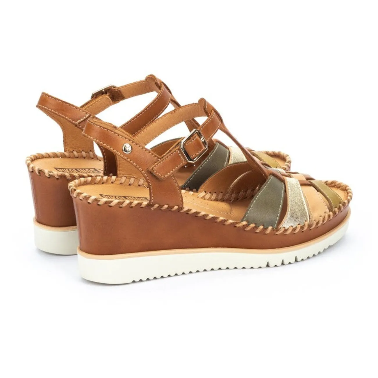 Pikolinos Aguadulce W3z-1836c1 Women's Wedge Sandals in Brandy