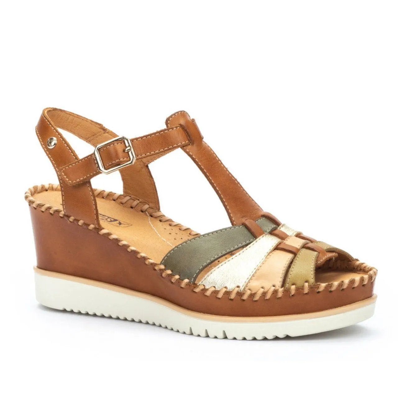 Pikolinos Aguadulce W3z-1836c1 Women's Wedge Sandals in Brandy