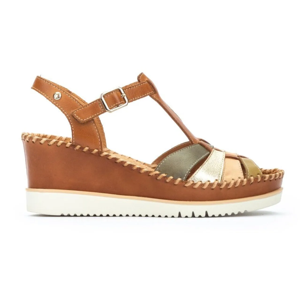 Pikolinos Aguadulce W3z-1836c1 Women's Wedge Sandals in Brandy