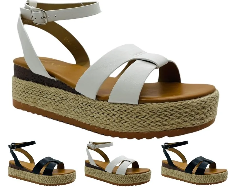 Platform Espadrille Wedge Sandals