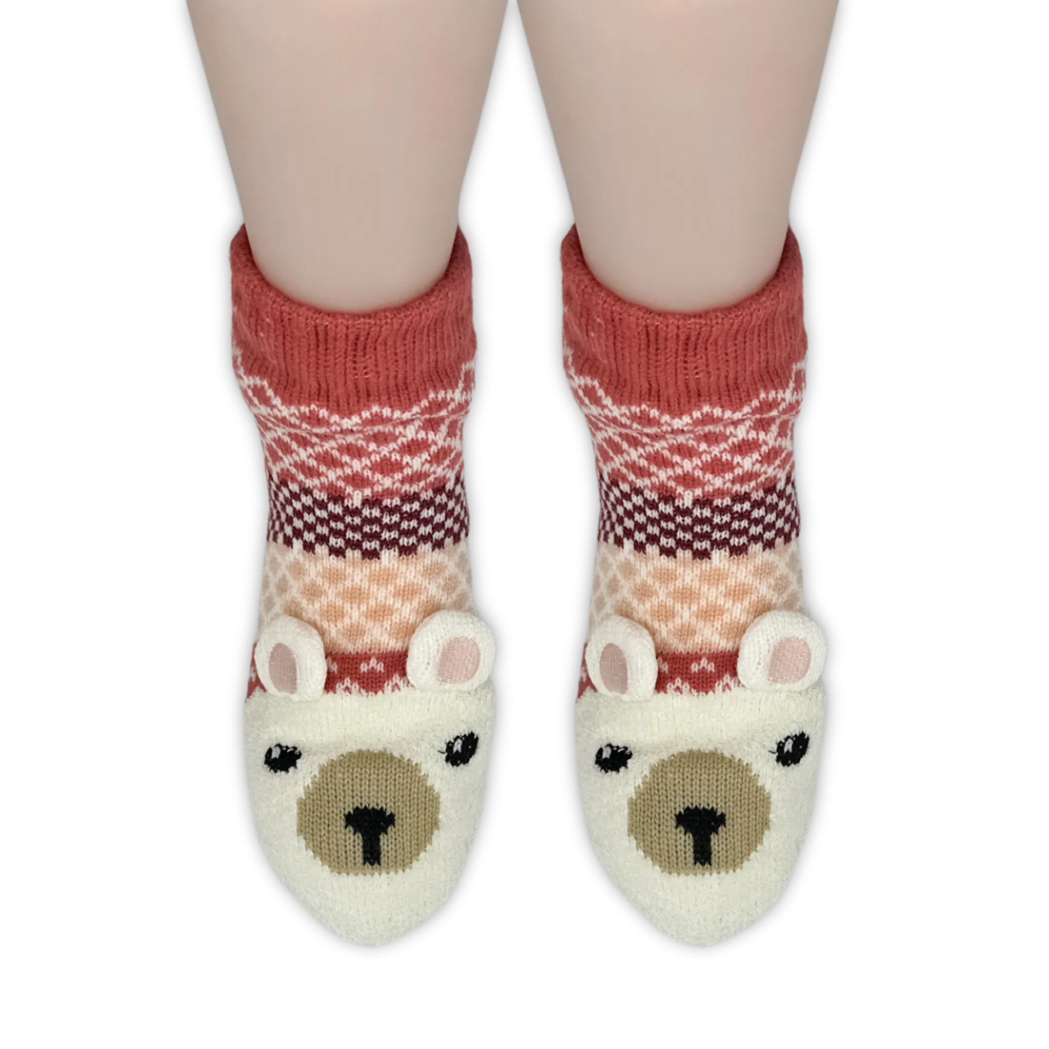 Polar Bear 3D Ears Cozy Warmer™ Slipper Socks