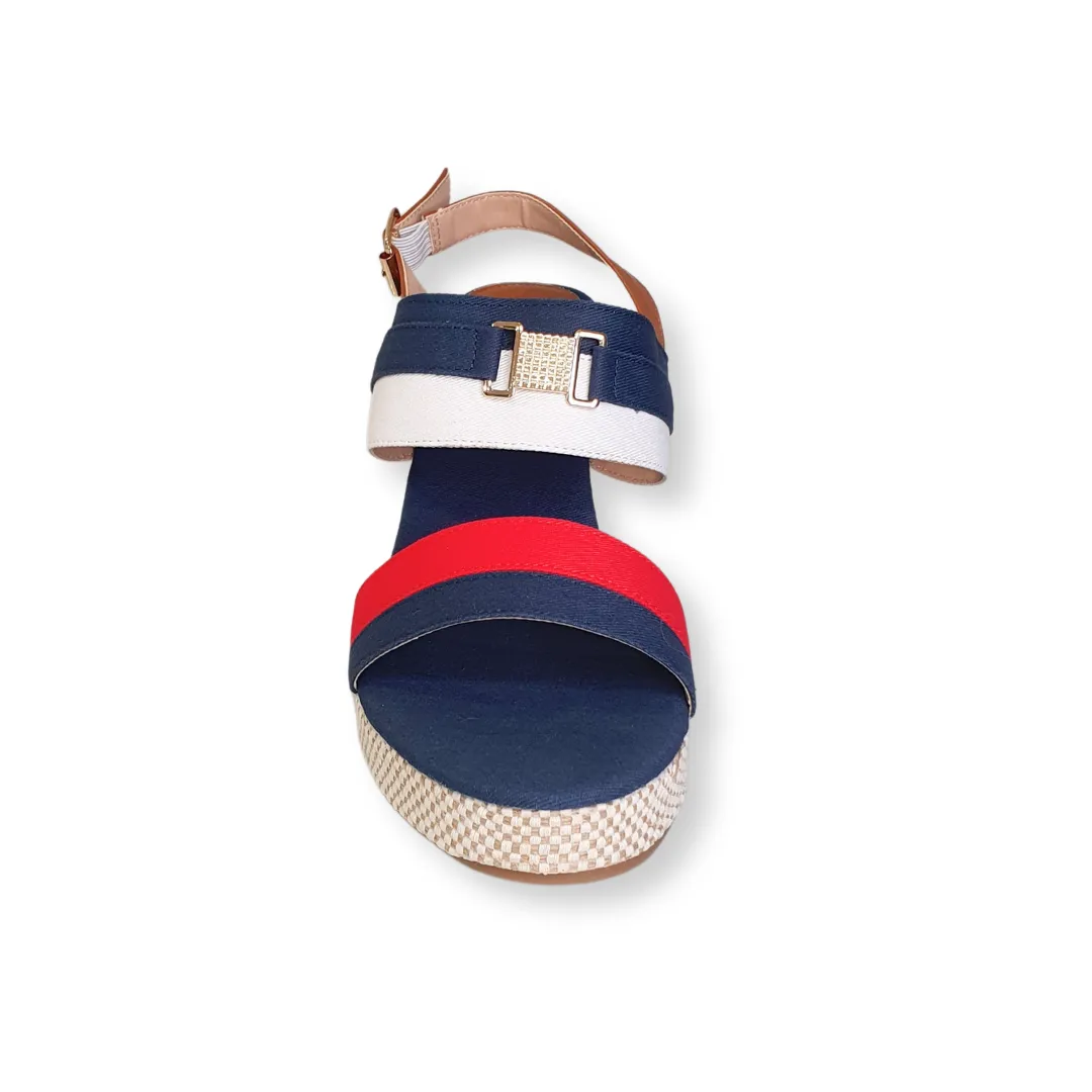 Redz Womens Sandals 6091 Navy Multi