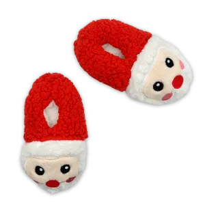 Santa 3D Puff Head Fuzzy Babba® Slipper Socks