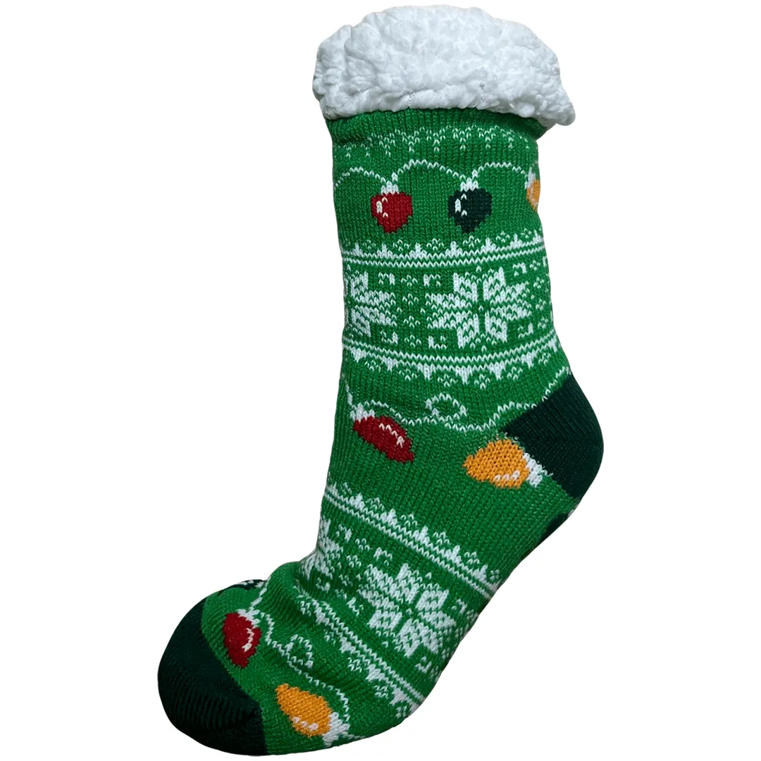 Sherpa Christmas Slipper Socks